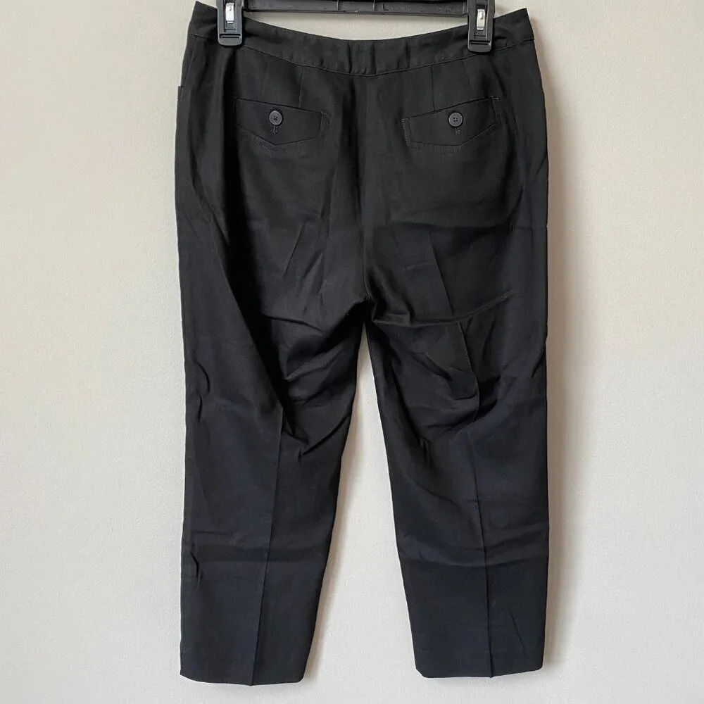 J. Jill Womens Size 6P Genuine Fit Below Waist Linen Cropped Trouser Dress Pants - Picture 10 of 16